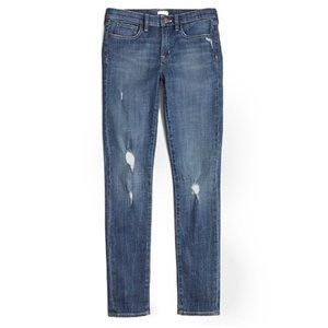 EUC J.CREW Distressed Stretch Skinny Jeans